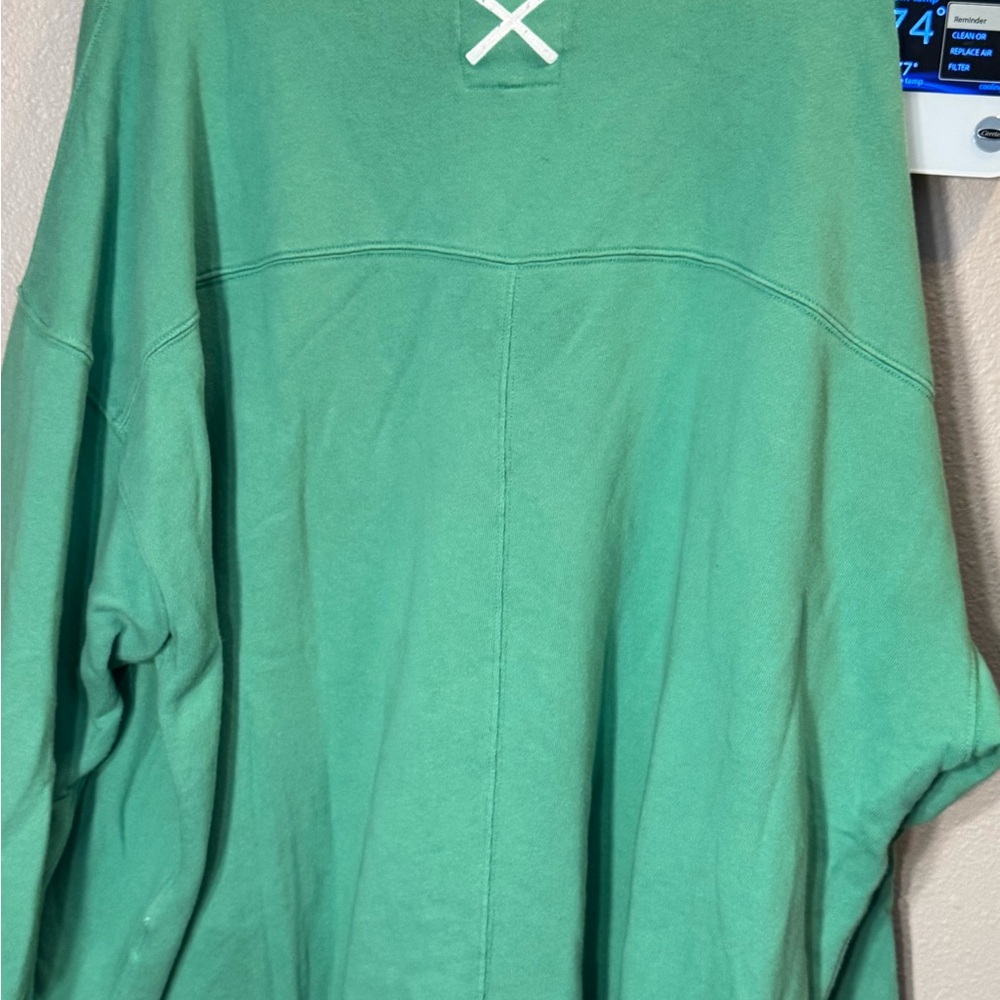 AERIE Ski Resort Green Crewneck Sweatshirt - Picture 7 of 9